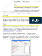 Editable File Directions