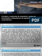 Concepto y Coeficiente de Rozamiento, Ajustes de Transmission, Interpretación de Esquemas y Comprobación.