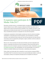 8 Requisitos para Participar Do Minha Casa Minha Vida