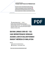 Pejabat Mufti Wilayah Persekutuan - BAYAN LINNAS SIRI KE- 152_ HAD BERINTERAKSI DENGAN AGAMA LAIN DI DALAM RUMAH IBADAT MEREKA DI MALAYSIA ( 1 )