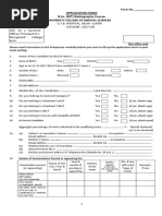 3 B.SC Application Form