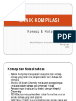 TEKNIK KOMPILASI Konsep & Notasi Bahasa PDF