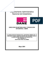 Clasificacion de Productos y Materias Primas EAM PDF
