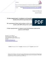 Dialnet ElClimaOrganizacionalYSuIncidenciaEnLaFormacionPro 6244046 PDF