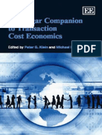 Peter Klein e Michael Sykuta - The Elgar Companion To Transaction Cost Economics PDF