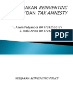 Reinventing Policy Dan Tax Amnesty