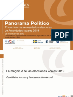 Primer Informe de Resultados (Post-Electoral)