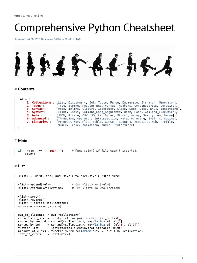 Python-Cheatsheet For Print | Descargar gratis PDF | Programming ...
