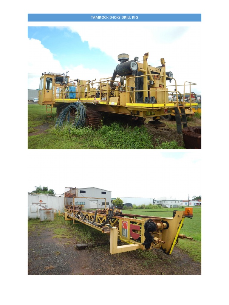 Tamrock D40KS Drill Rig | PDF