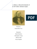 Economía Sociedad y Educación Durante El Gobierno de Carlos Antonio López