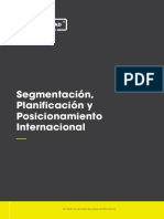 Segmentación, Planificación y Posicionamiento Internacional