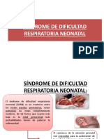 Síndrome de Dificultad Respiratoria Neonatal