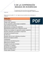 Cuestionario Mejora de La Comprensión Lectora Basada en Evidencias