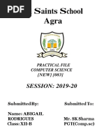 Class 12 PYTHON FILE PDF