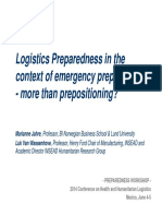 HHL2014-W4_Logistics Preparedness_Jahre_VanWassenhove