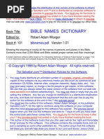 Bible Names Dictionary | Pdf
