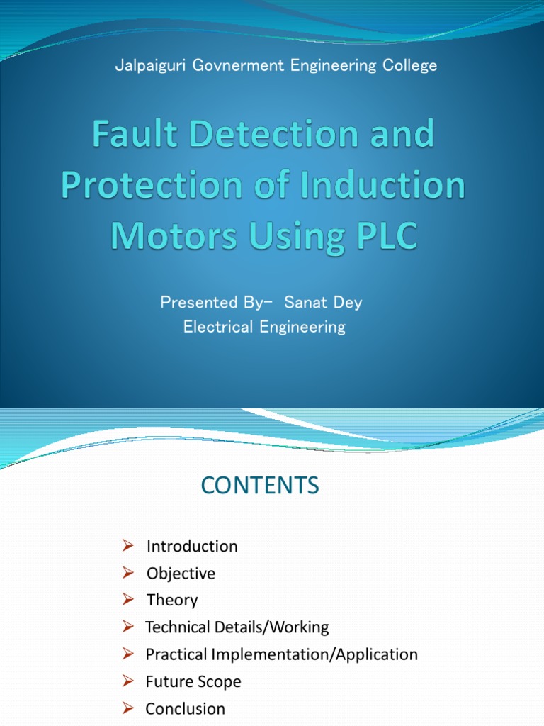 Fault Detection and Protection of Induction | PDF | Programmable Logic ...