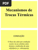 Mecanismos de Trocas Térmicas