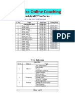 NEET Test Series 2020 PDF
