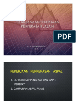 Pelaksanaan Perkerasan Aspal & Laporan Pekerjaan Jalan PDF