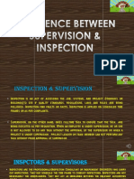 Difference Between Supervision & Inspection