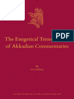 The Exegetical Terminology of Akkadian Commentaries