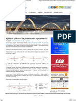 Ejemplo Práctico de Pretensado Hiperestático