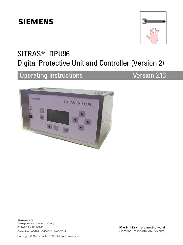 Dpu96 Sitras Pdf Electrical Substation Direct Current