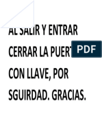 Aviso Puerta