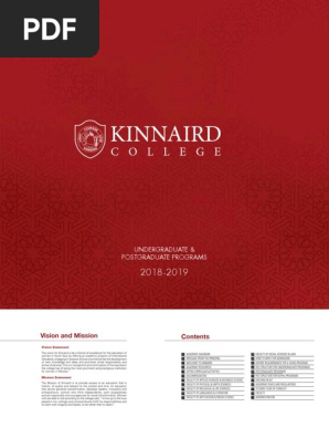 Kinnaird College Prospectus 2018 | PDF | University And College Admission |  Bachelor Of Science