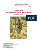 L'Orphisme, Une Religion À Mystère de L'antiquité