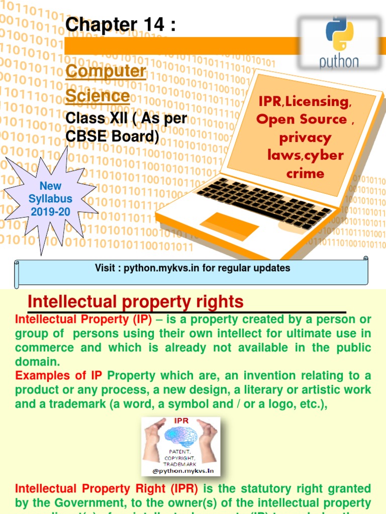 IPR, Licensing and Open Source and Cyber Crime | PDF | Free Software ...