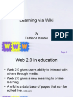 Learning Through A Wiki
