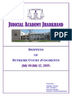 Snippets of SC Judgments July 8 July 12