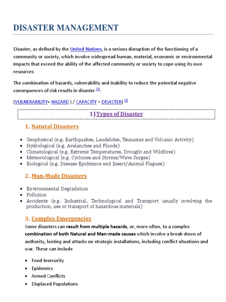 Overview of Disaster Management | PDF | Emergency Management | Hazards