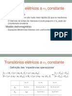 degrau de corrente em máquina de indução