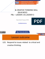 Critical Thinking and PBL Skills