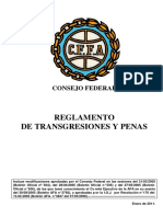 Reglamento de Transgresiones y Penas Del C Federal PDF