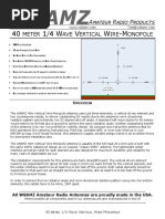 40m Vertical Monopole - Manual PDF