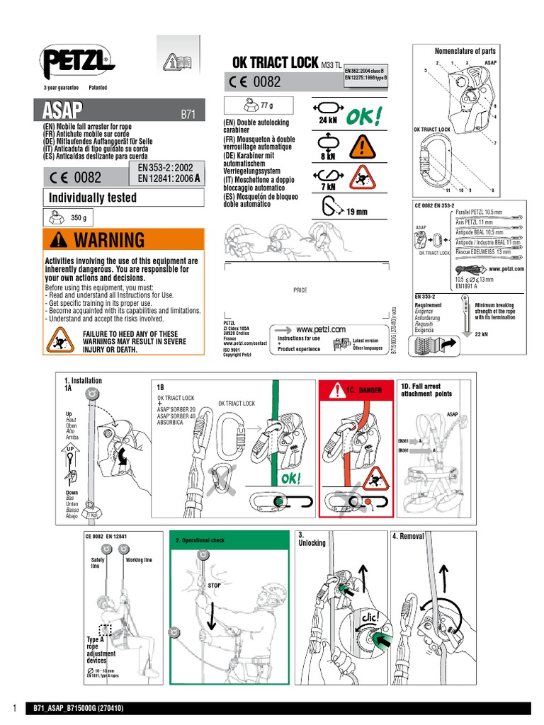 Petzl Asap Tech Specs Business