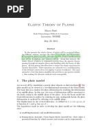 Elastic Theory of Plates