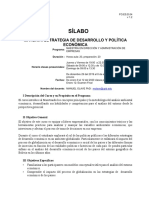 Sílabo Estrategia de Desarrollo y Política Económica SCZ. 2020