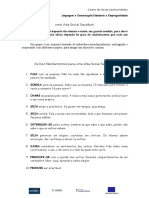 FICHA: 10 Mandamentos para Uma Vida Saudável