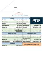 Calendario Preins Masteres