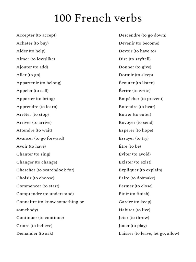 100-most-common-french-verbs-pdf