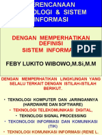 Dengan Memperhatikan Definisi Sistem Informasi: Feby Lukito Wibowo, M.Si, M.M