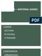 COUNTRIES – NATIONAL GAMES
