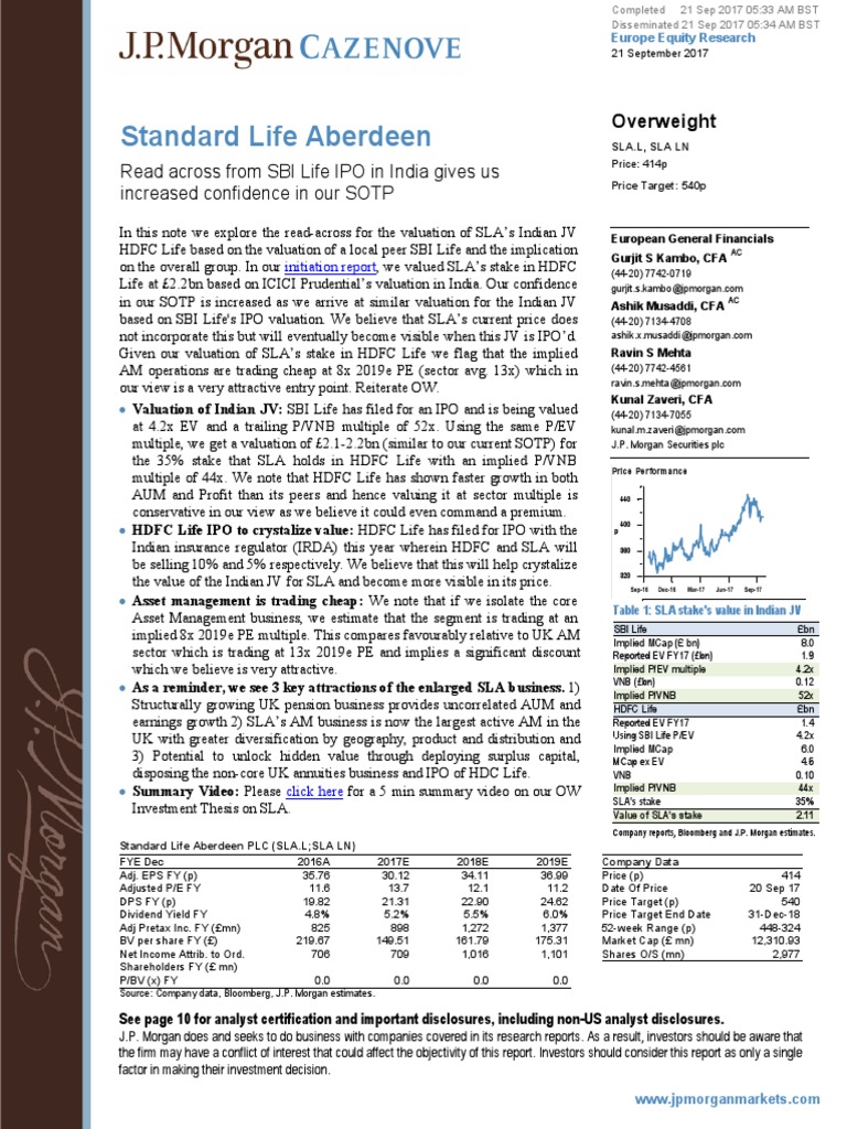 Standard Life Aberdeen PDF PDF Valuation (Finance) Equity (Finance)