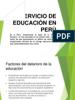 Diapositivas Servicio de Educacion en Perú