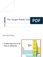 The Oxygen Family (Chalcogens)